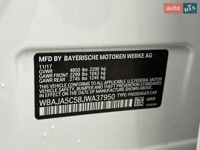 Белый БМВ 5 Серия, объемом двигателя 2 л и пробегом 196 тыс. км за 23000 $, фото 33 на Automoto.ua