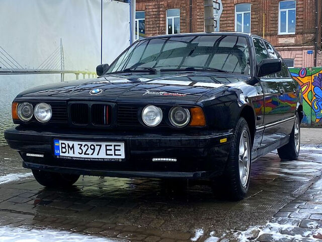 Черный БМВ 5 Серия, объемом двигателя 2 л и пробегом 369 тыс. км за 2900 $, фото 1 на Automoto.ua