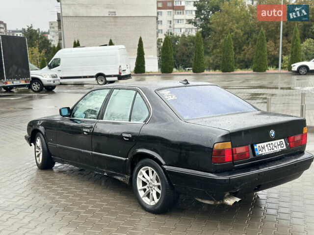 Черный БМВ 5 Серия, объемом двигателя 2.5 л и пробегом 300 тыс. км за 1650 $, фото 2 на Automoto.ua