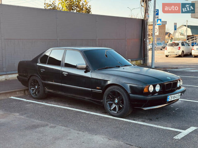 Черный БМВ 5 Серия, объемом двигателя 2 л и пробегом 350 тыс. км за 3450 $, фото 2 на Automoto.ua