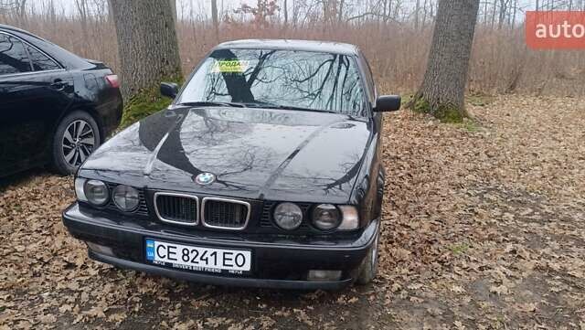 Черный БМВ 5 Серия, объемом двигателя 2.5 л и пробегом 320 тыс. км за 3600 $, фото 1 на Automoto.ua