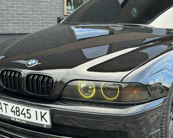 Черный БМВ 5 Серия, объемом двигателя 2.5 л и пробегом 350 тыс. км за 5555 $, фото 4 на Automoto.ua