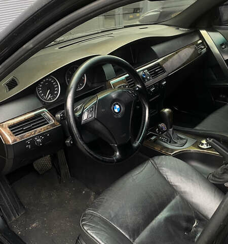 Черный БМВ 5 Серия, объемом двигателя 3 л и пробегом 370 тыс. км за 7500 $, фото 2 на Automoto.ua