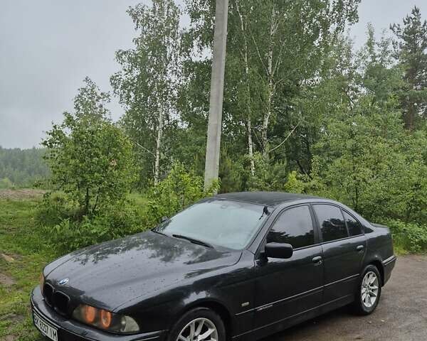 Черный БМВ 5 Серия, объемом двигателя 2.5 л и пробегом 349 тыс. км за 5900 $, фото 2 на Automoto.ua