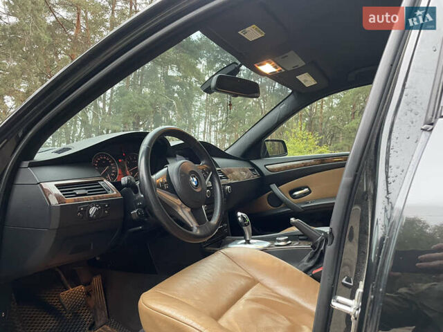 Черный БМВ 5 Серия, объемом двигателя 3 л и пробегом 350 тыс. км за 9800 $, фото 10 на Automoto.ua