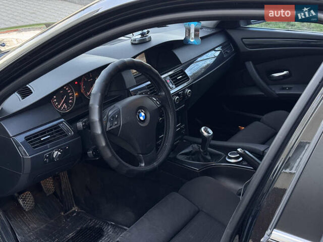 Черный БМВ 5 Серия, объемом двигателя 2 л и пробегом 347 тыс. км за 8500 $, фото 9 на Automoto.ua