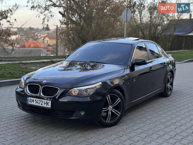 Черный БМВ 5 Серия, объемом двигателя 2 л и пробегом 347 тыс. км за 8500 $, фото 2 на Automoto.ua