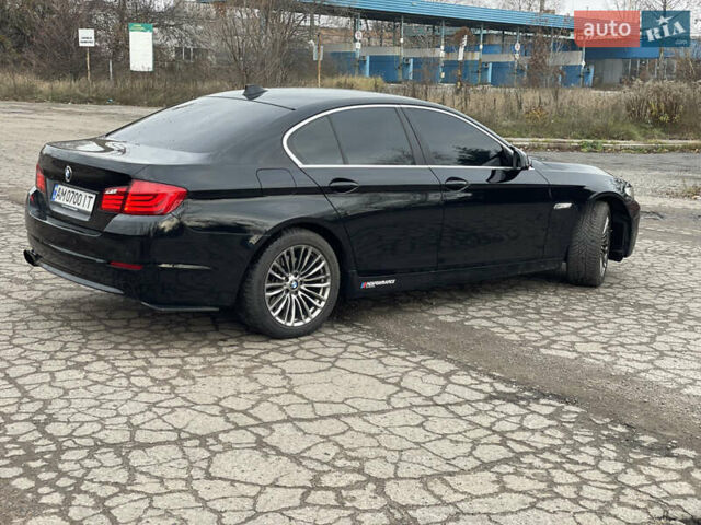 Черный БМВ 5 Серия, объемом двигателя 2 л и пробегом 313 тыс. км за 13499 $, фото 4 на Automoto.ua