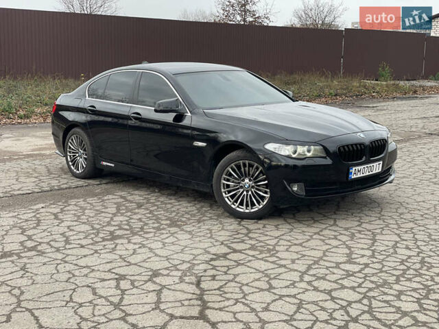 Черный БМВ 5 Серия, объемом двигателя 2 л и пробегом 313 тыс. км за 13499 $, фото 3 на Automoto.ua