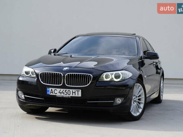 Черный БМВ 5 Серия, объемом двигателя 3 л и пробегом 215 тыс. км за 15850 $, фото 4 на Automoto.ua