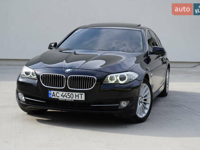 Черный БМВ 5 Серия, объемом двигателя 3 л и пробегом 215 тыс. км за 15850 $, фото 3 на Automoto.ua