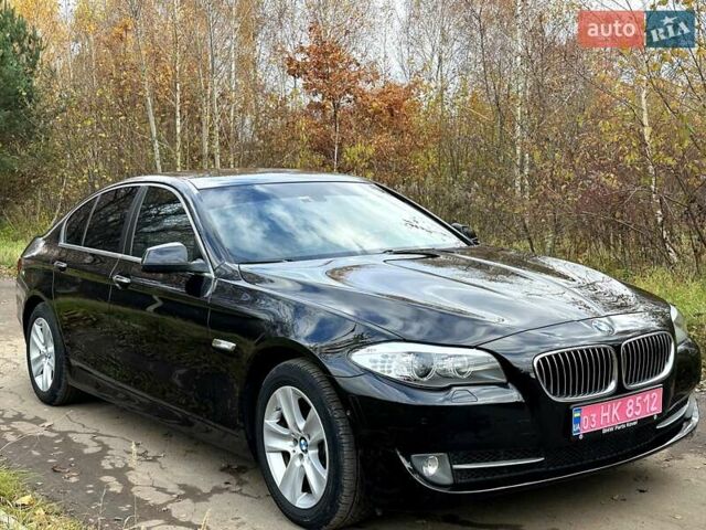 Черный БМВ 5 Серия, объемом двигателя 2 л и пробегом 130 тыс. км за 13450 $, фото 1 на Automoto.ua