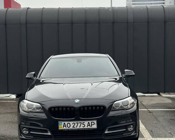 Чорний БМВ 5 Серія, об'ємом двигуна 2 л та пробігом 110 тис. км за 21950 $, фото 1 на Automoto.ua