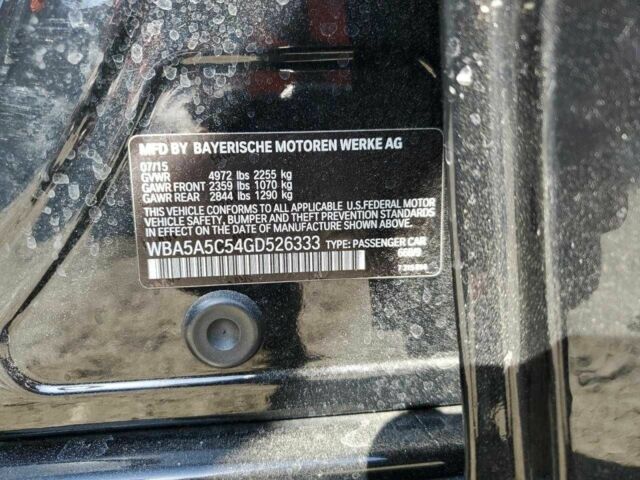 Черный БМВ 5 Серия, объемом двигателя 2 л и пробегом 92 тыс. км за 1400 $, фото 12 на Automoto.ua
