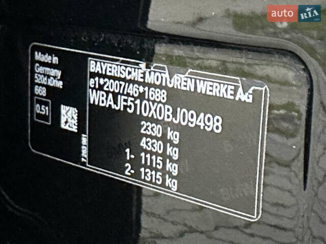 Черный БМВ 5 Серия, объемом двигателя 2 л и пробегом 290 тыс. км за 26499 $, фото 117 на Automoto.ua