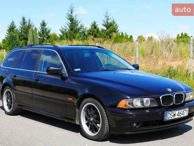 Черный БМВ 5 Серия, объемом двигателя 2.5 л и пробегом 265 тыс. км за 2200 $, фото 1 на Automoto.ua