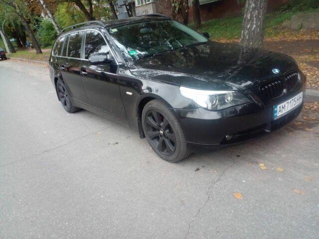 Черный БМВ 5 Серия, объемом двигателя 2 л и пробегом 330 тыс. км за 8300 $, фото 1 на Automoto.ua