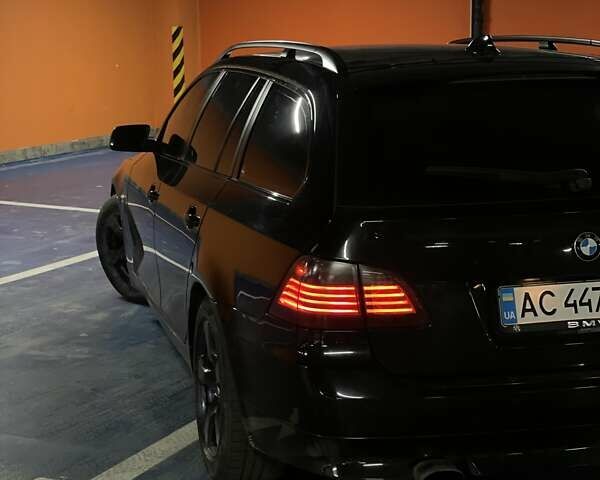 Черный БМВ 5 Серия, объемом двигателя 2 л и пробегом 315 тыс. км за 9120 $, фото 2 на Automoto.ua