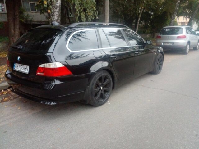 Черный БМВ 5 Серия, объемом двигателя 2 л и пробегом 330 тыс. км за 8300 $, фото 2 на Automoto.ua