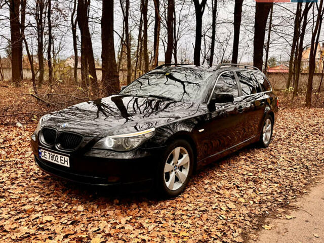Чорний БМВ 5 Серія, об'ємом двигуна 3 л та пробігом 488 тис. км за 8600 $, фото 1 на Automoto.ua