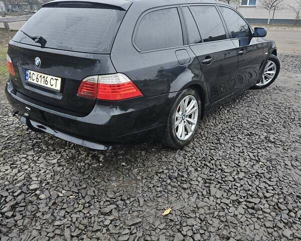 Черный БМВ 5 Серия, объемом двигателя 3 л и пробегом 420 тыс. км за 8890 $, фото 2 на Automoto.ua