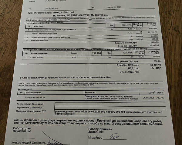 Черный БМВ 5 Серия, объемом двигателя 2 л и пробегом 300 тыс. км за 11999 $, фото 38 на Automoto.ua