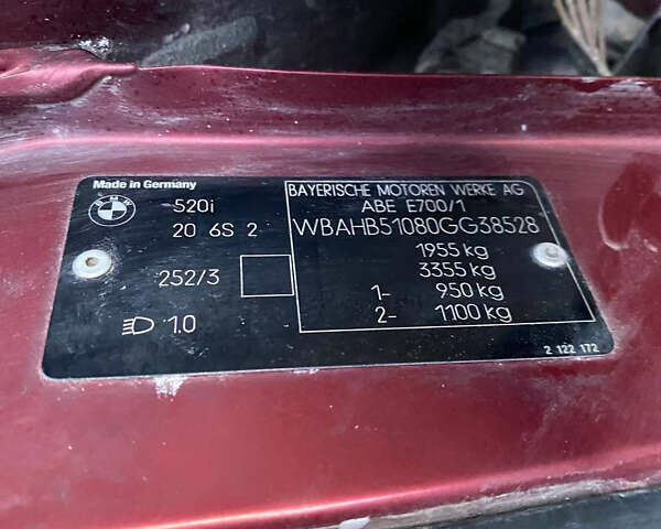 Червоний БМВ 5 Серія, об'ємом двигуна 1.99 л та пробігом 586 тис. км за 3000 $, фото 22 на Automoto.ua