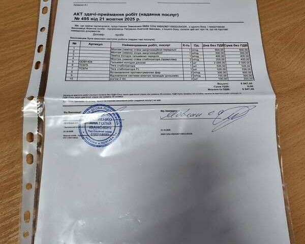 Серый БМВ 5 Серия, объемом двигателя 1.95 л и пробегом 282 тыс. км за 6500 $, фото 16 на Automoto.ua