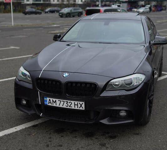 Серый БМВ 5 Серия, объемом двигателя 2 л и пробегом 177 тыс. км за 13200 $, фото 1 на Automoto.ua