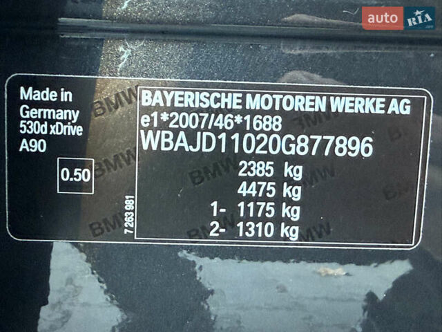 Серый БМВ 5 Серия, объемом двигателя 3 л и пробегом 254 тыс. км за 33500 $, фото 85 на Automoto.ua