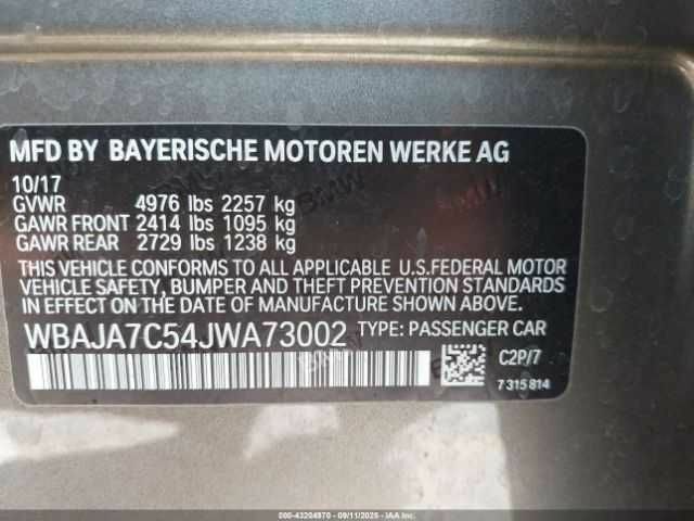 Серый БМВ 5 Серия, объемом двигателя 2 л и пробегом 74 тыс. км за 7000 $, фото 8 на Automoto.ua