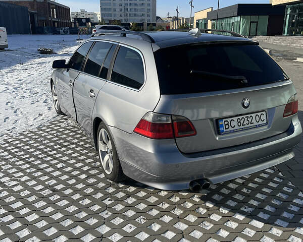 Серый БМВ 5 Серия, объемом двигателя 3 л и пробегом 340 тыс. км за 8700 $, фото 2 на Automoto.ua