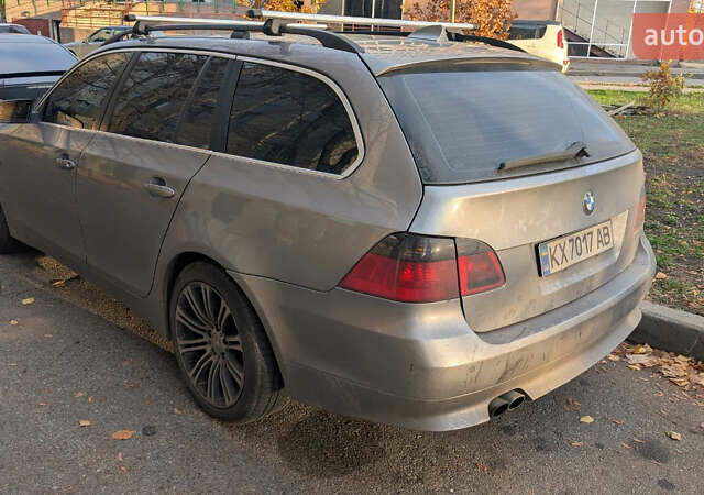 Серый БМВ 5 Серия, объемом двигателя 2.99 л и пробегом 428 тыс. км за 9800 $, фото 2 на Automoto.ua
