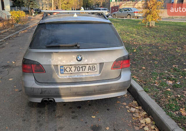 Серый БМВ 5 Серия, объемом двигателя 2.99 л и пробегом 428 тыс. км за 9800 $, фото 1 на Automoto.ua