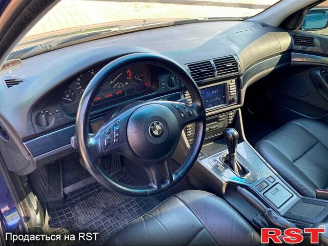 Синий БМВ 5 Серия, объемом двигателя 2.5 л и пробегом 302 тыс. км за 3300 $, фото 6 на Automoto.ua