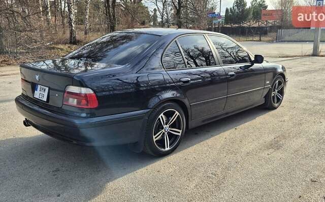 Синий БМВ 5 Серия, объемом двигателя 2.5 л и пробегом 400 тыс. км за 9000 $, фото 4 на Automoto.ua