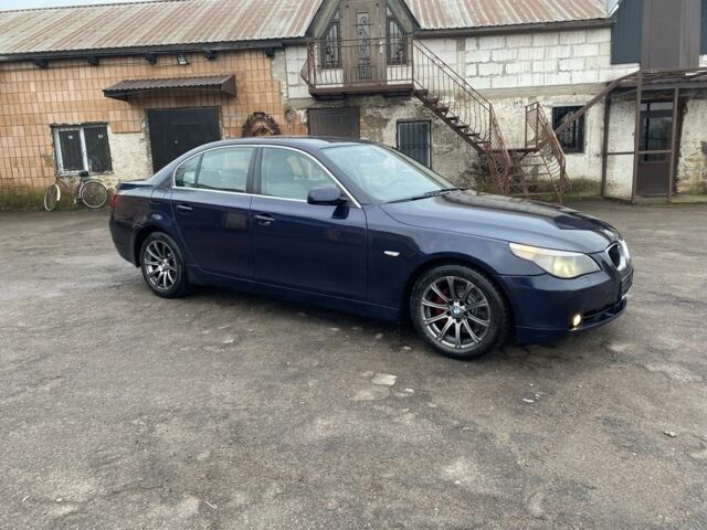 Синий БМВ 5 Серия, объемом двигателя 3 л и пробегом 393 тыс. км за 4200 $, фото 2 на Automoto.ua