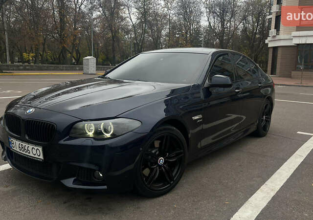 Синий БМВ 5 Серия, объемом двигателя 3 л и пробегом 197 тыс. км за 15500 $, фото 2 на Automoto.ua