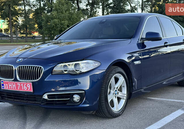 Синій БМВ 5 Серія, об'ємом двигуна 2 л та пробігом 140 тис. км за 16300 $, фото 1 на Automoto.ua