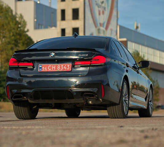 Синий БМВ 5 Серия, объемом двигателя 3 л и пробегом 87 тыс. км за 35900 $, фото 3 на Automoto.ua