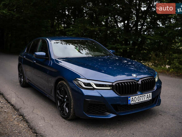 Синій БМВ 5 Серія, об'ємом двигуна 3 л та пробігом 173 тис. км за 55000 $, фото 1 на Automoto.ua