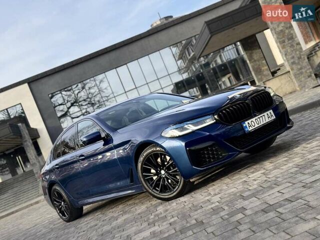 Синий БМВ 5 Серия, объемом двигателя 3 л и пробегом 181 тыс. км за 42500 $, фото 1 на Automoto.ua