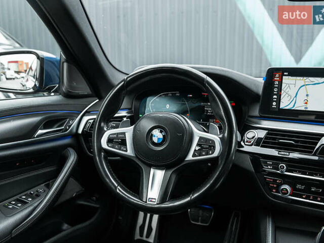 Синій БМВ 5 Серія, об'ємом двигуна 3 л та пробігом 182 тис. км за 45500 $, фото 21 на Automoto.ua