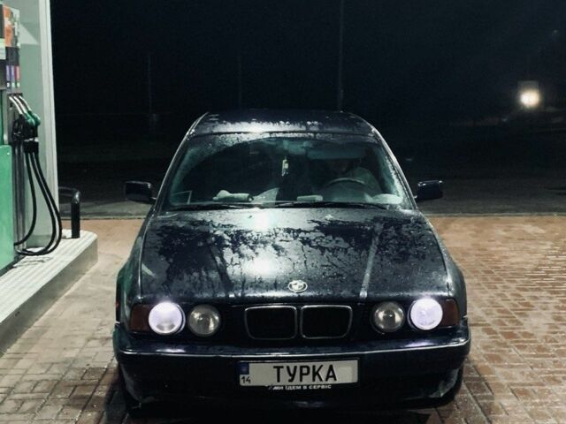 Синий БМВ 5 Серия, объемом двигателя 2 л и пробегом 603 тыс. км за 3100 $, фото 1 на Automoto.ua