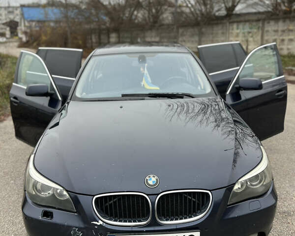 Синий БМВ 5 Серия, объемом двигателя 3 л и пробегом 345 тыс. км за 8500 $, фото 1 на Automoto.ua