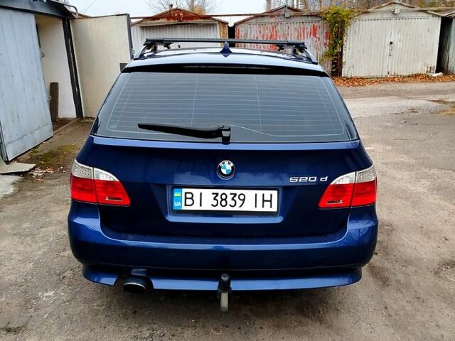 Синій БМВ 5 Серія, об'ємом двигуна 2 л та пробігом 50 тис. км за 7500 $, фото 1 на Automoto.ua