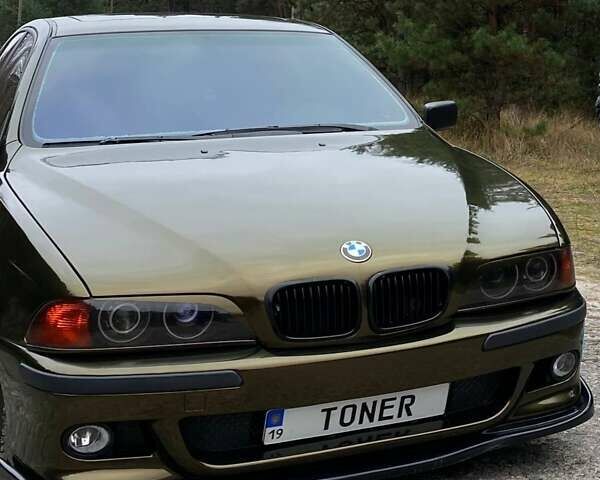 Зеленый БМВ 5 Серия, объемом двигателя 2.5 л и пробегом 370 тыс. км за 6500 $, фото 1 на Automoto.ua