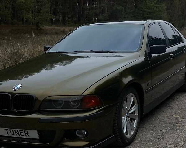 Зеленый БМВ 5 Серия, объемом двигателя 2.5 л и пробегом 370 тыс. км за 6500 $, фото 3 на Automoto.ua