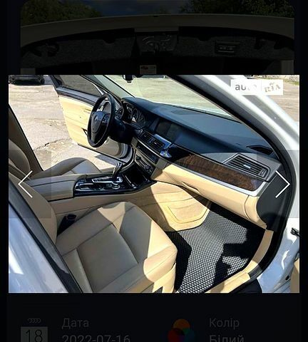 Белый БМВ 5-series, объемом двигателя 2 л и пробегом 389 тыс. км за 15000 $, фото 8 на Automoto.ua