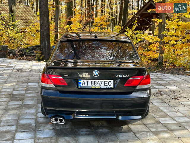 Черный БМВ 7 Серия, объемом двигателя 4.8 л и пробегом 205 тыс. км за 9000 $, фото 9 на Automoto.ua